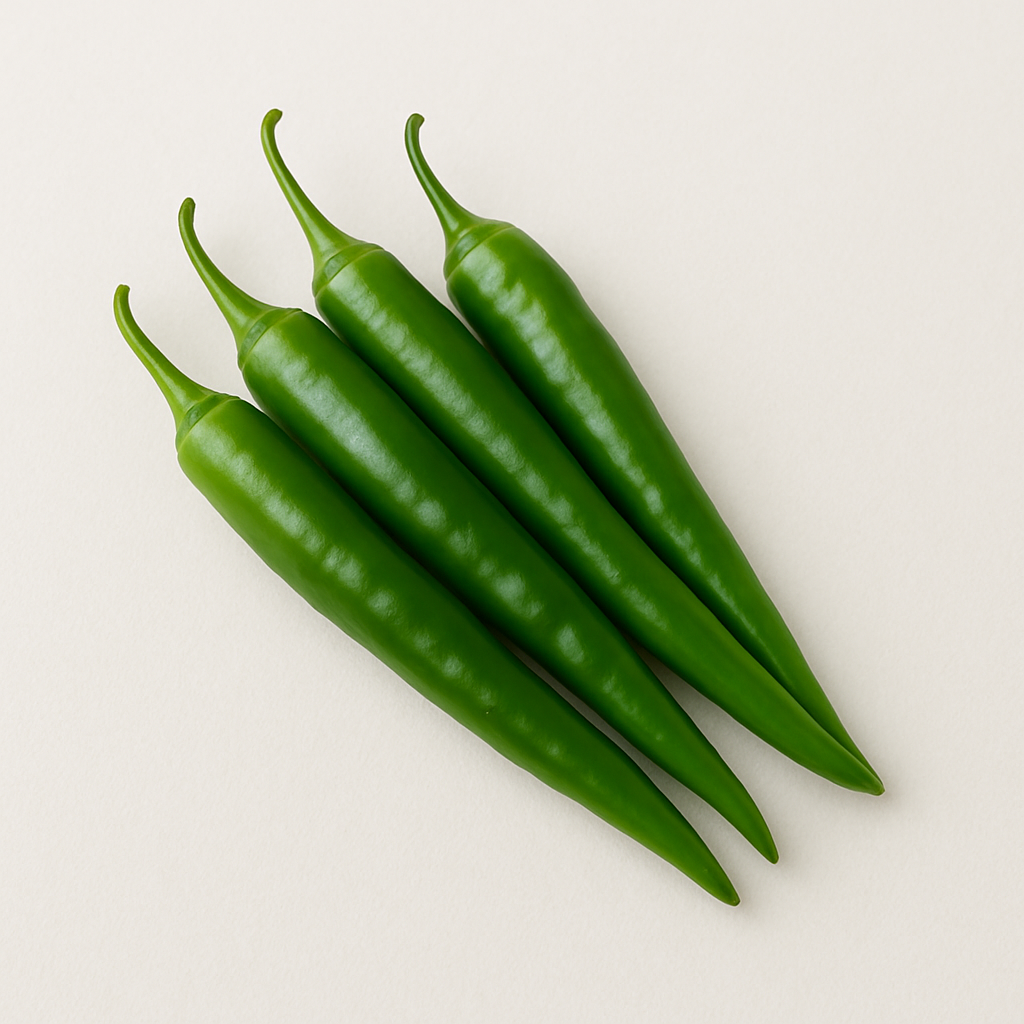 मिर्चा – 250gm (Fresh Green Chilli) - Sabjiwhala